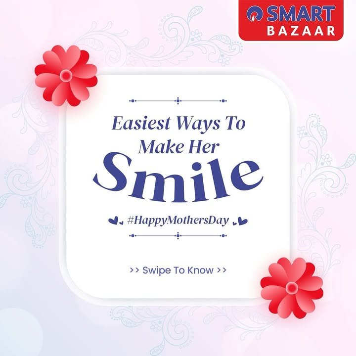 This Mothers Day, turn the tables. Surprise her with something thats all about her SMARTBazaar HappyMothersDay This Mothers Day, turn the tables. Surprise her with something thats all about her SMARTBazaar HappyMothersDay