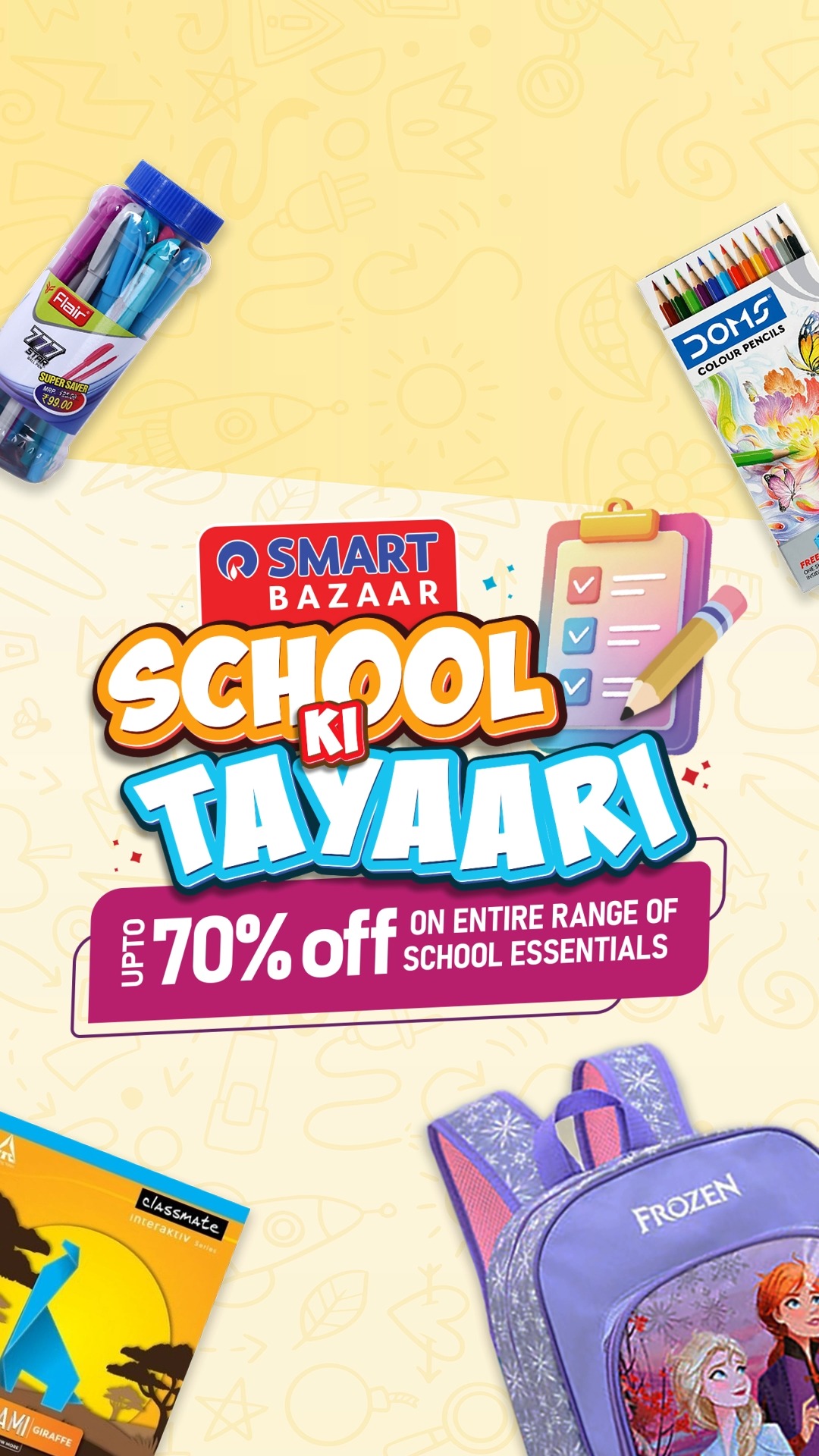 School season is back From backpacks to lunch boxes, stationery to snacks, SMART Bazaar has everything your child needs to ...