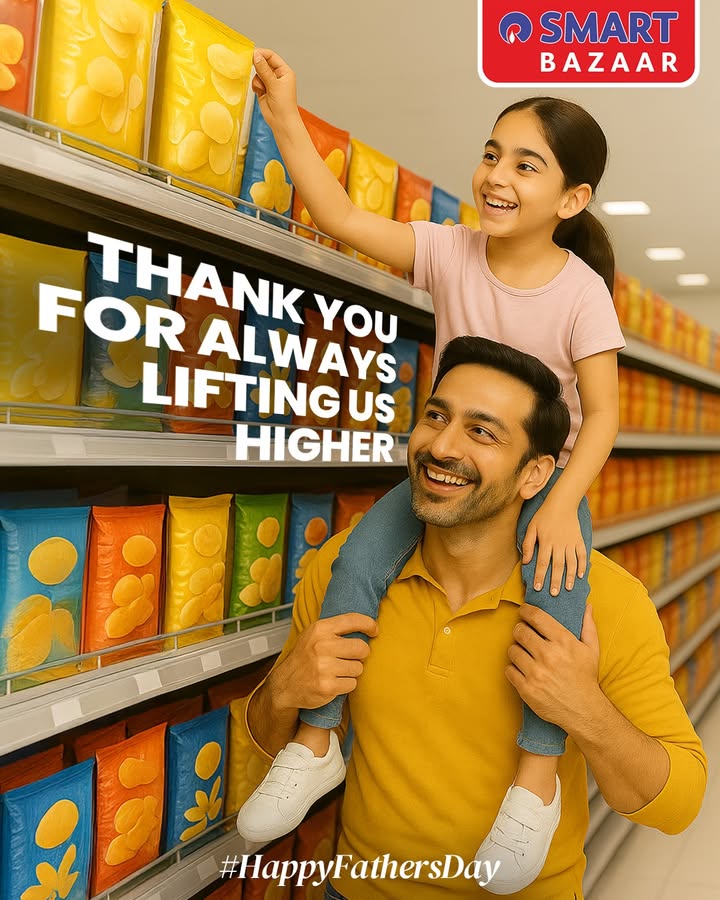 He lifts us up in more ways than one. Through every stumble, every struggle, and every dream we chase. Happy Father s Day dad SMARTBazaar HappyFathersDay He lifts us up in more ways than one. Through every stumble, every struggle, and every dream we chase