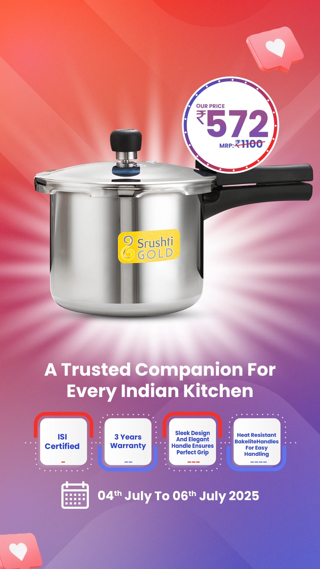 From dals to biryanis, cook it all 3X faster with pressure cookers that lock in nutrition and unlock deliciousness