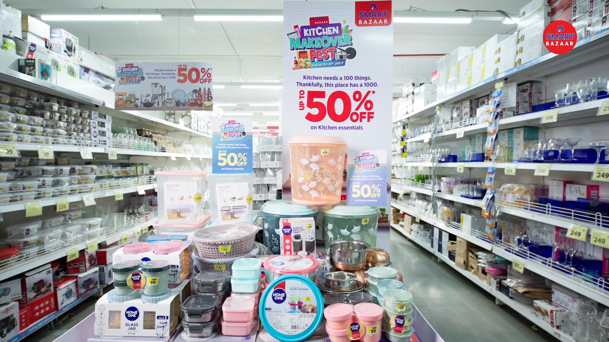 Smart kitchen starts with smart dabbas Smart Bazaar brings you the perfect trio Airtight jars to keep ...