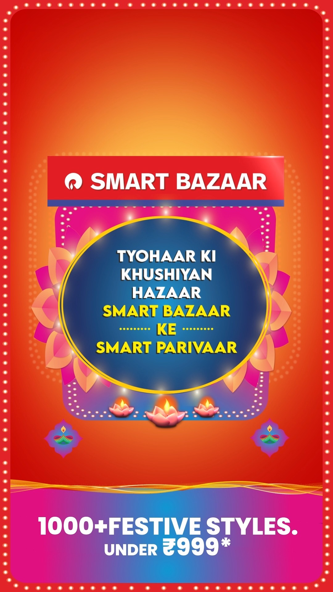 When outfits light up every room, you know its truly Diwali. Step into the season of style with SMART Bazaar