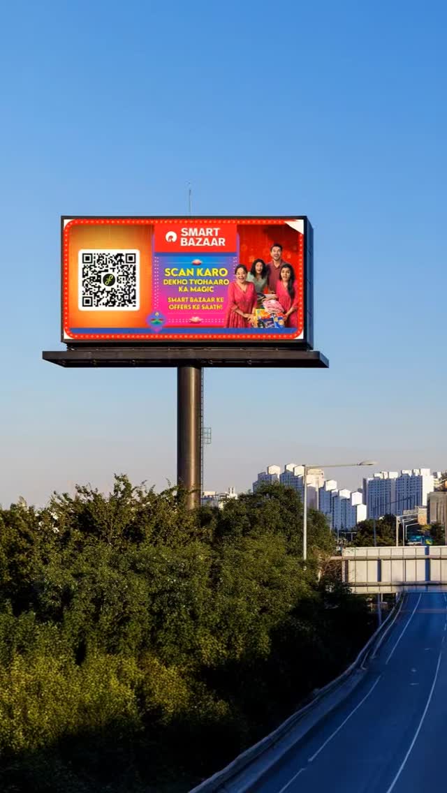 What if your Diwali hoarding could come alive Just scan it, and watch the celebration unfold on your screen SMART Bazaars...