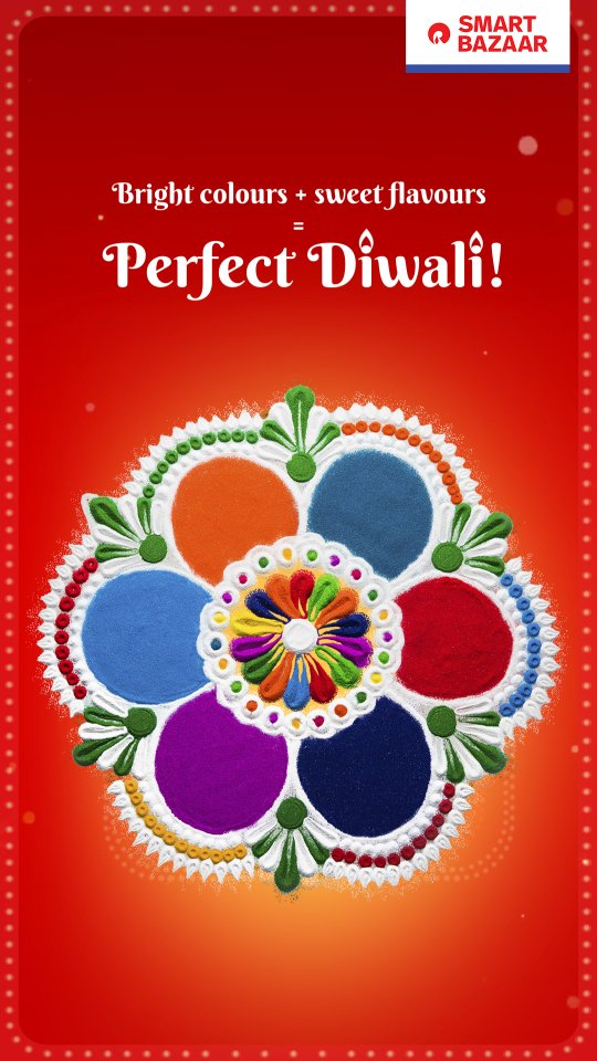 No Diwali prep is complete without colours, light, and sweets SMARTBazaarKeSMARTParivaar SMARTBazaar Festiveseason Cel...