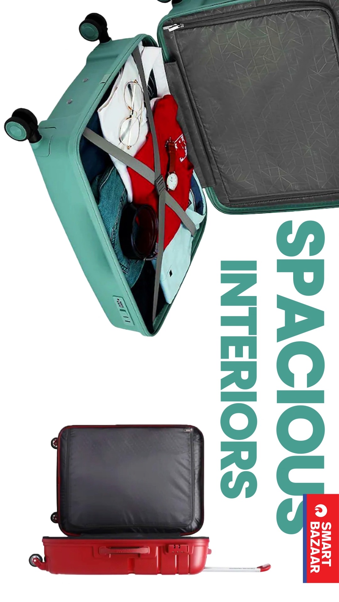Meet luggage thats smooth, stylish, and ready for every plan you make. Visit SMART Bazaar for all your travel essentials