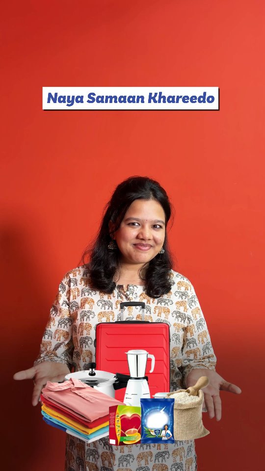 Purana samaan exchange karne ke baad milega voucher, jisse aap turant naya samaan le sakte ho SMARTBazaarExchange Offer...