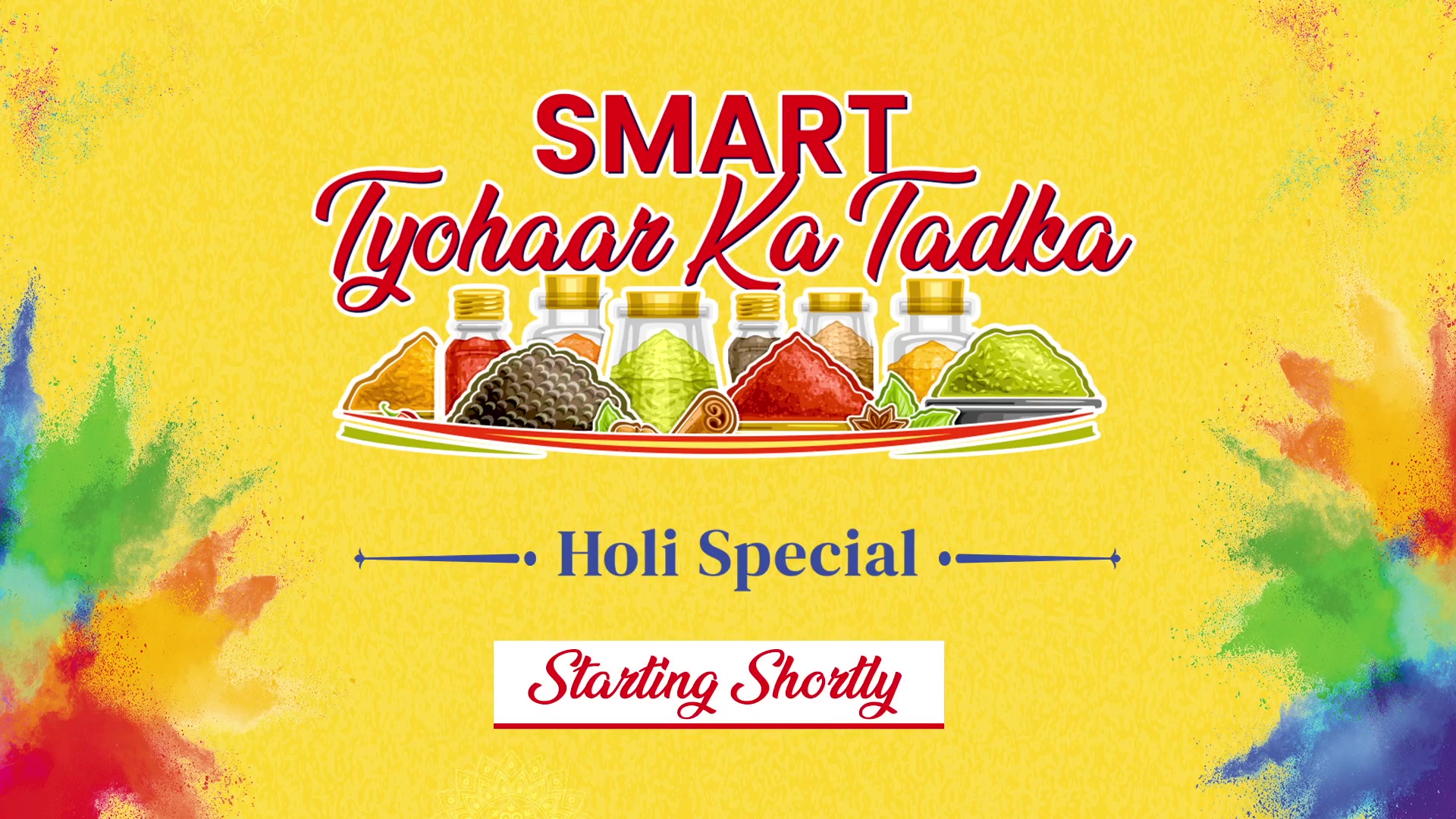 Join the Holi celebrations with Tyohaar Ka Tadka LIVE. Visit SMART Bazaar Vasant Kunj to catch Chef Rajani Jain a.k