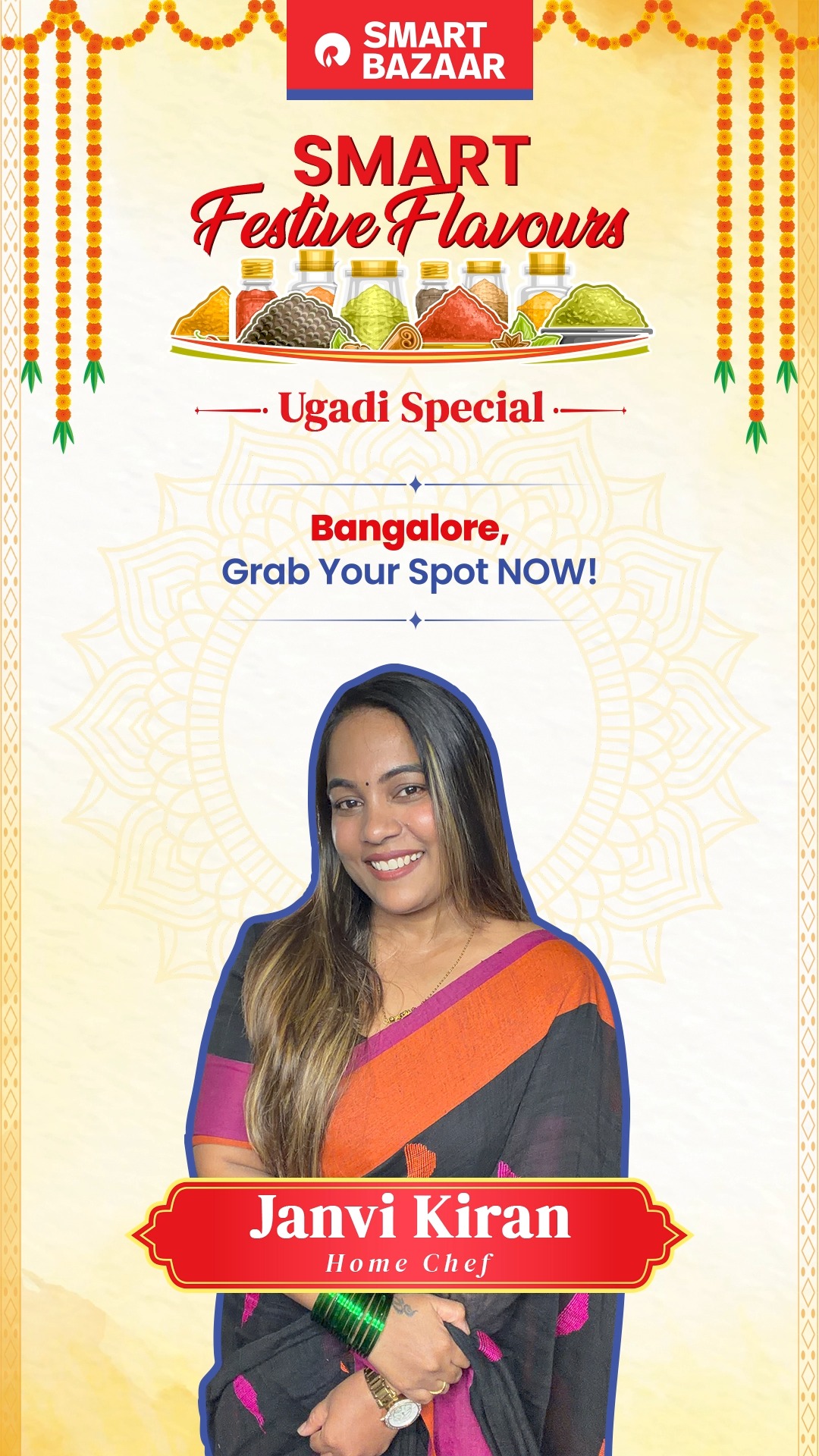 Dont miss the festive flavours of Ugadi Join Janvi Kiran for a Ugadi Special Live Cooking Session and celebrate the festiva...