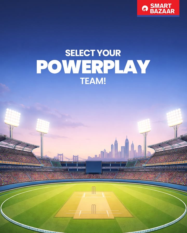 Match time ab banega snack time Apni favourite team choose karo Smart Bazaar ke Powerplay of Flavours ke saath SMARTBaza...