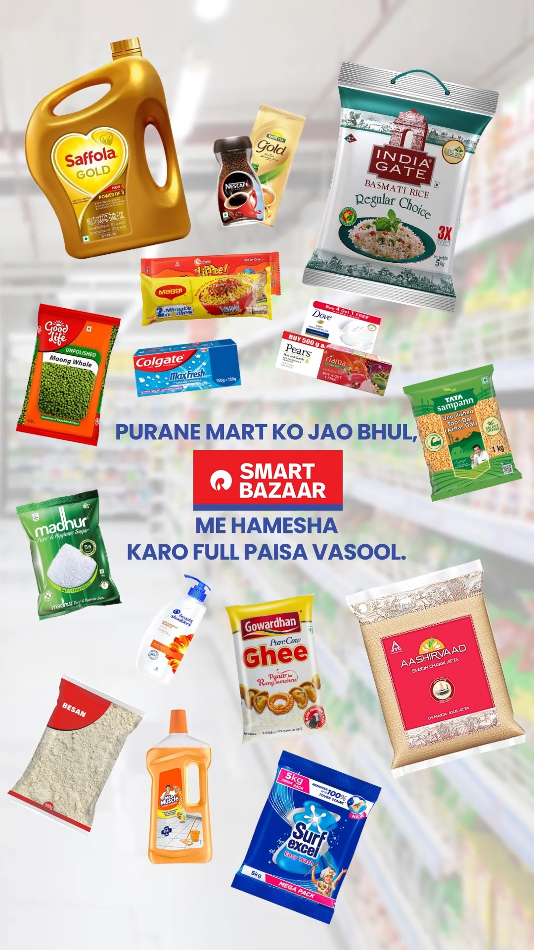 All you monthly essentials at lowest prices, only at Smart Bazaar. SMARTBazaar Monthlyessentials