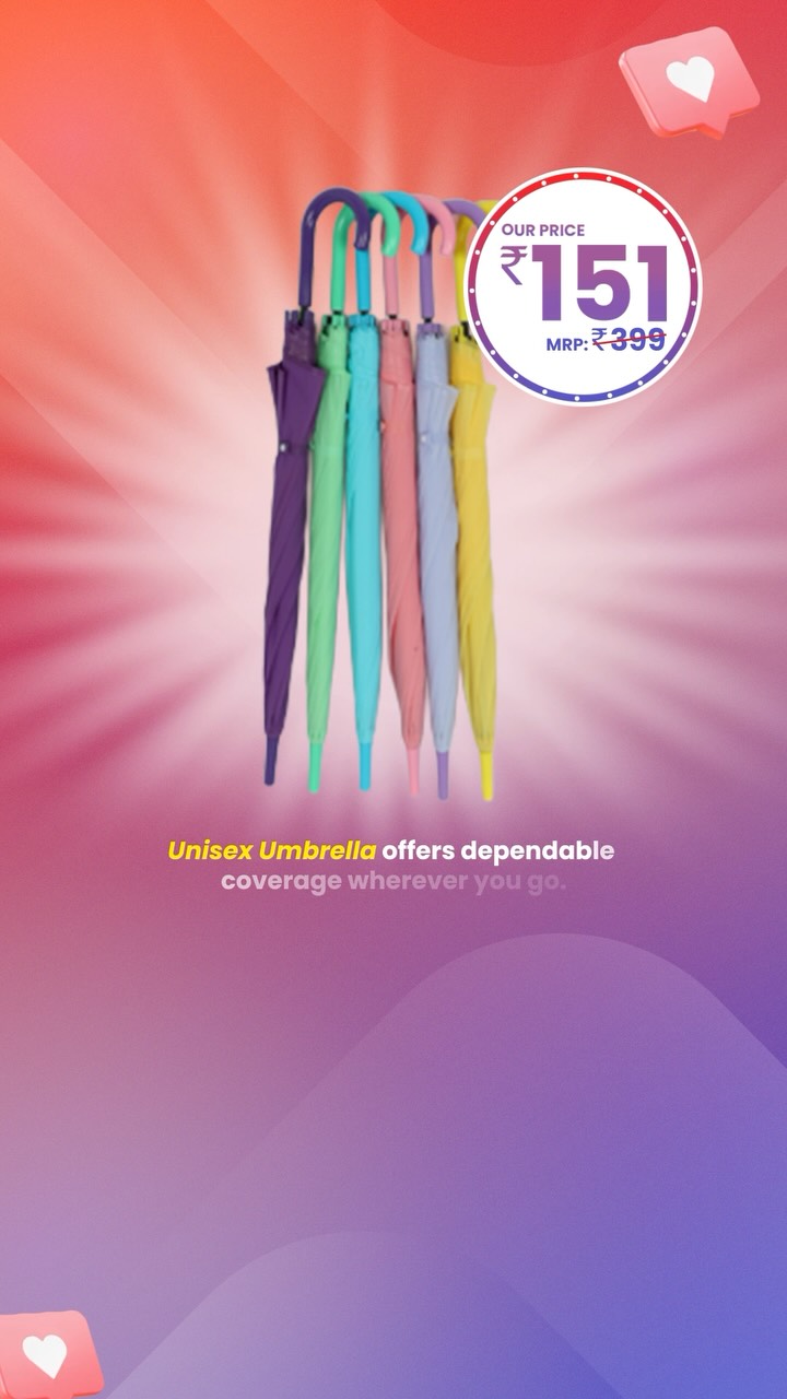 A reliable umbrella is a must have this season