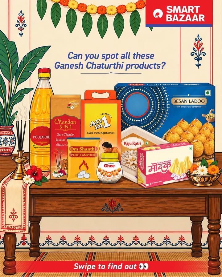 Kya aap saare dhund paye Comment down below SMARTBazaar ganeshchaturthi shopping