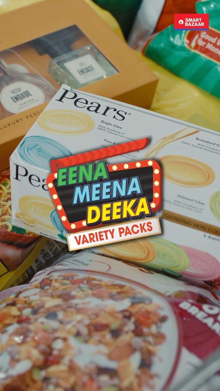 Eena, Meena, Deeka Har pasand ke liye milega sab kuch SMART Bazaar mein Full Paisa Vasool, always on SMARTBazaar shop...