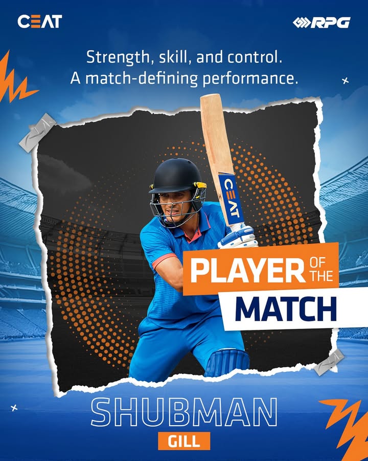 A Performance That Defined the Game playerofthematch shubmangill icc2025 ceat