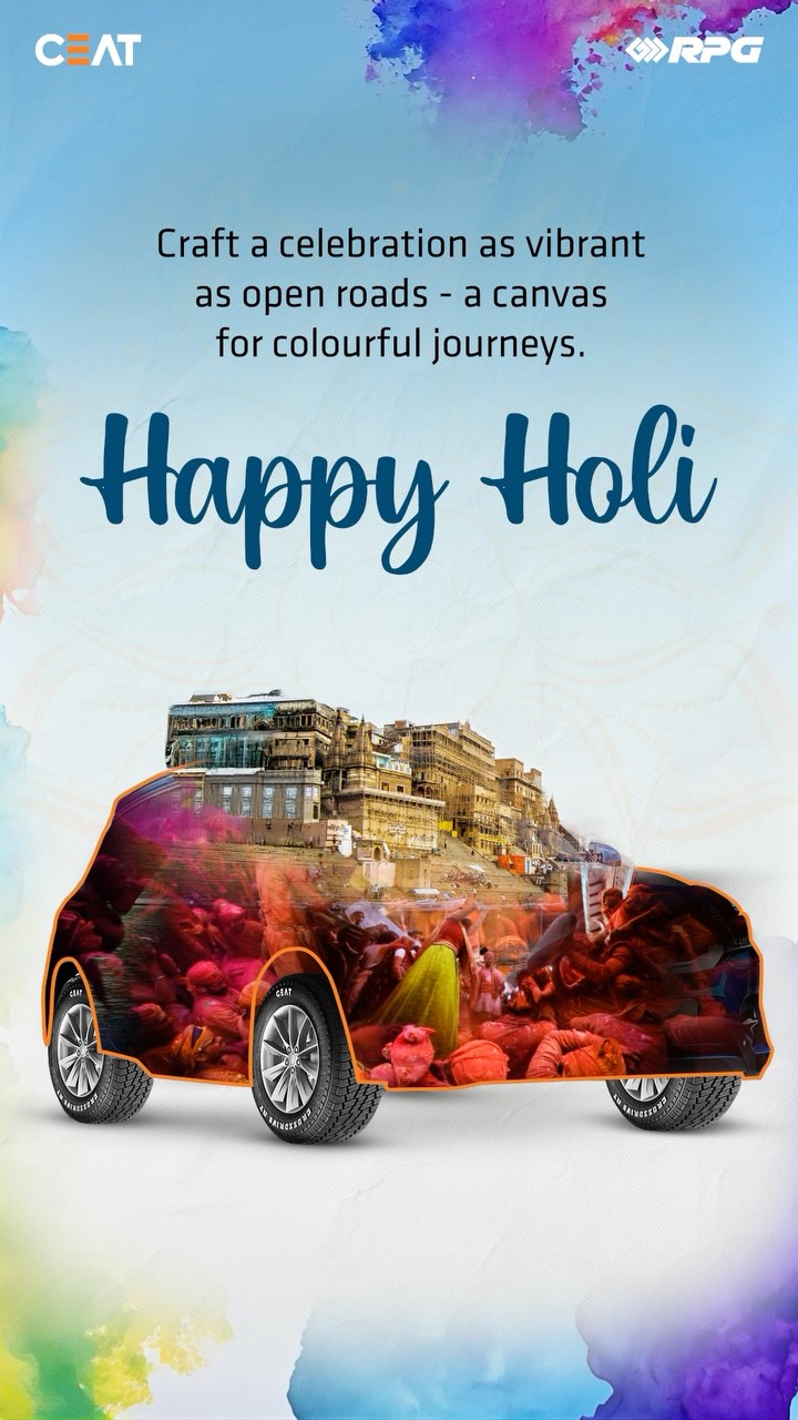 Celebrate Holi with colours as vibrant as your journeys Let every road be a canvas for joy, adventure, and togetherness