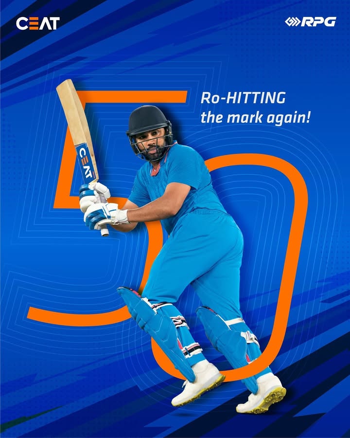 Hitman scores another 50 RohitSharma Hitman Rohit45 MI IPL CEAT ThisIsRPG