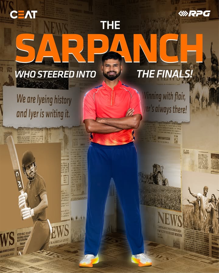 The kings are heading to the final frontier ShreyasIyer IPL2025 cricket CEAT sarpanch