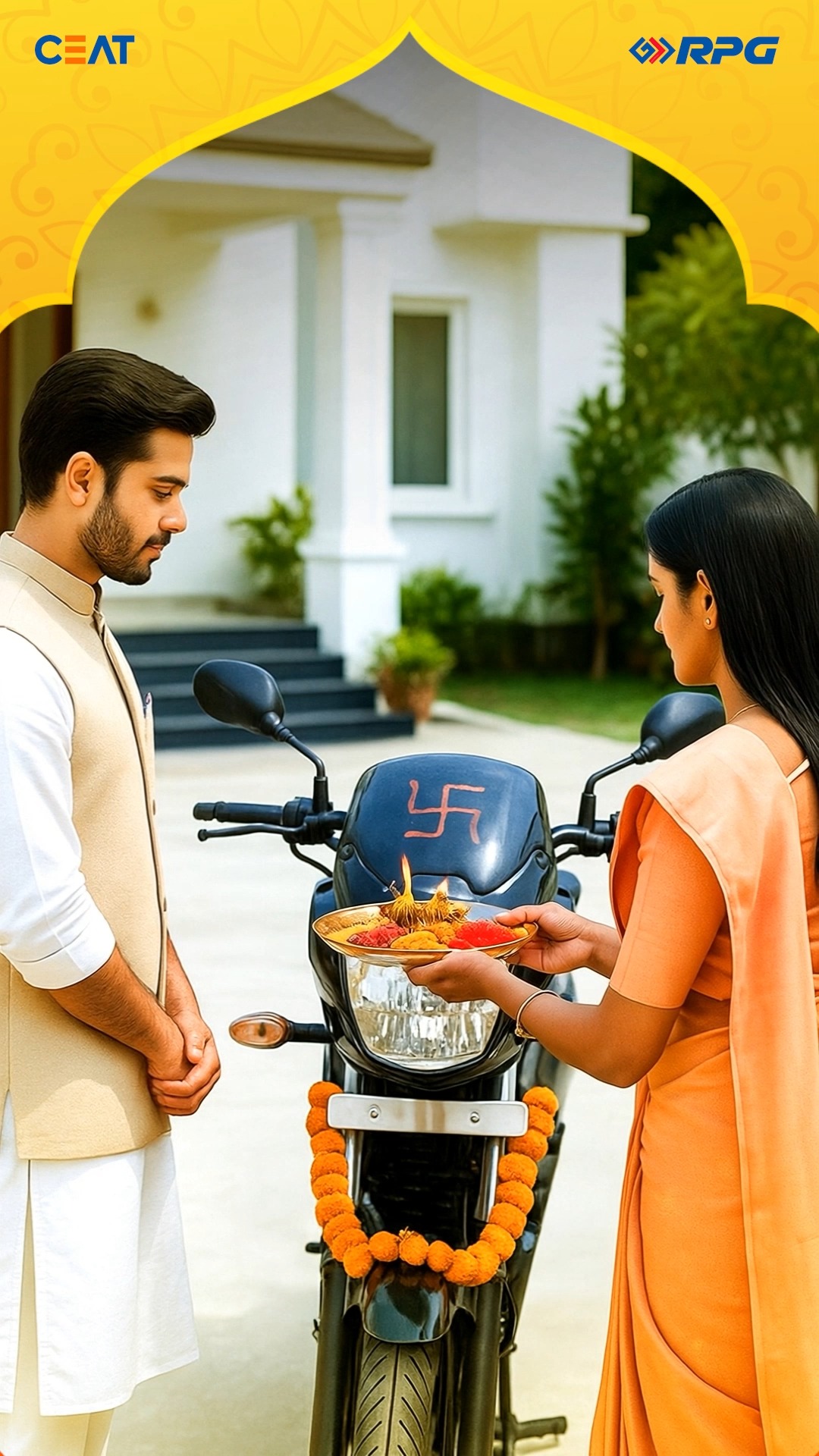 Accelerate towards new beginnings filled with joy, peace, and victory. Happy Dussehra CEAT ThisIsRPG HappyDussehra