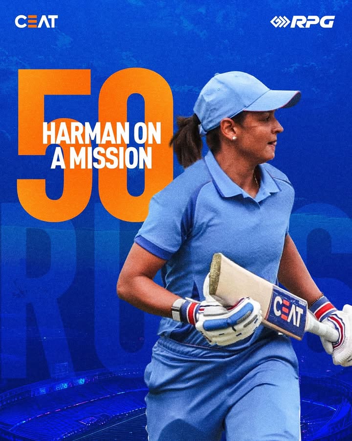 50 for the skipper INDWvsENDW CWC25 Cricket WomenInBlue TeamIndia CEAT ThisIsRPG