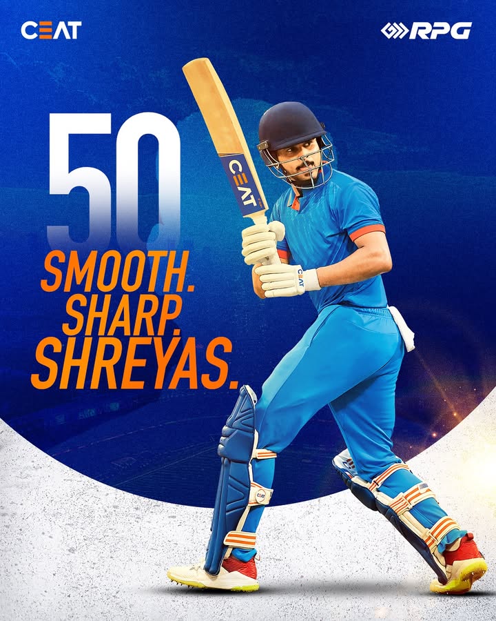 Shreyas makes it look easy. ShreyasIyer ODISeries INDVsAUS Cricket Ceat