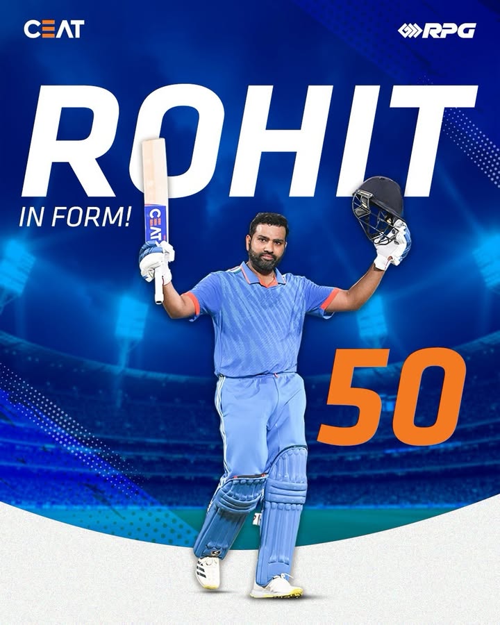 Thats a fine fifty from the Hitman. Rohit Sharma, ODI, INDvSA, Cricket, Ceat 