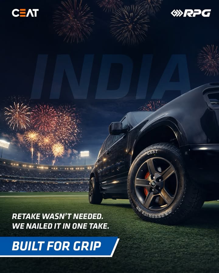 No skid. One clean take. Built for Grip. INDvsPAK, Win, CEAT, This Is RPG 