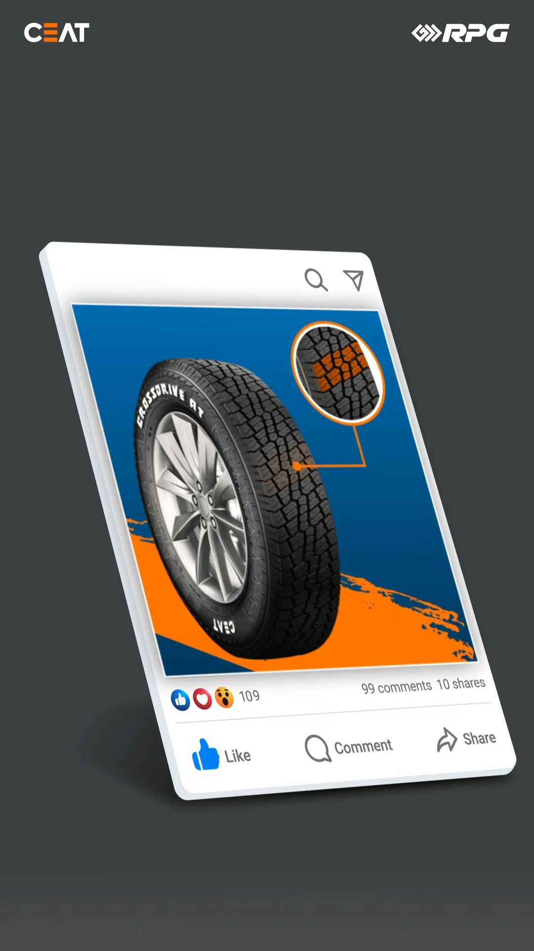 For roads that dont play by the rules. CEAT Tyres Built for Grip. CrossDrive AT, Roads, CEAT, This Is RPG 