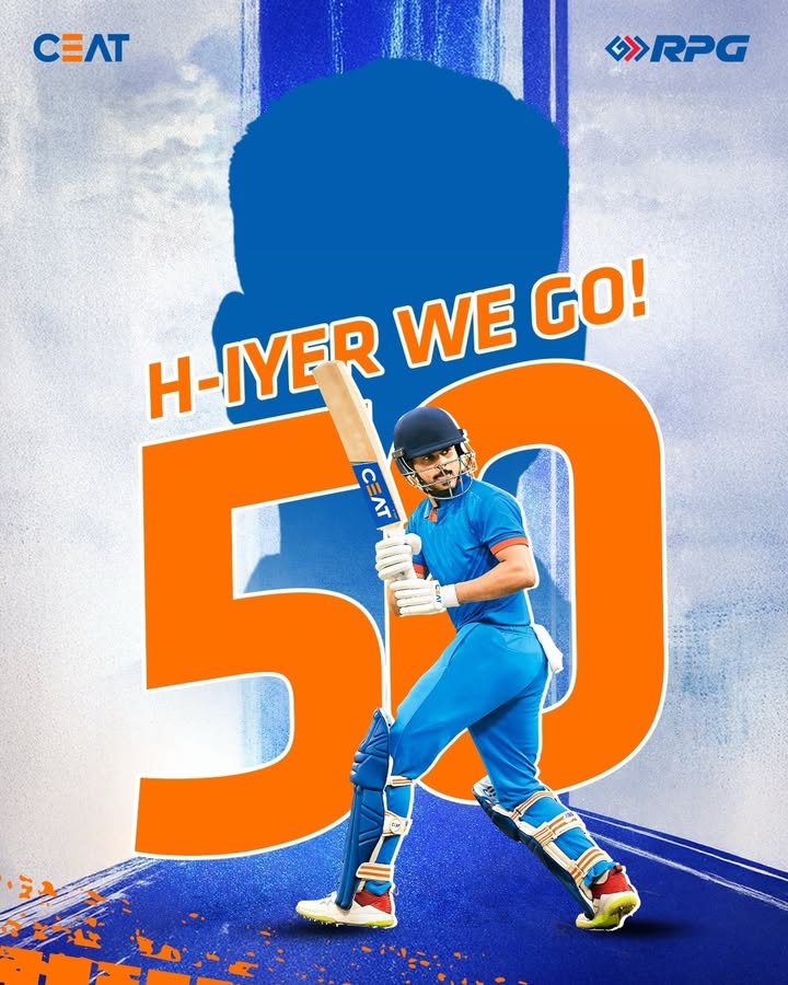 Fifty. All control. LSGvsPBKS, Shreyas Iyer, Fifty, CEAT, This is RPG 