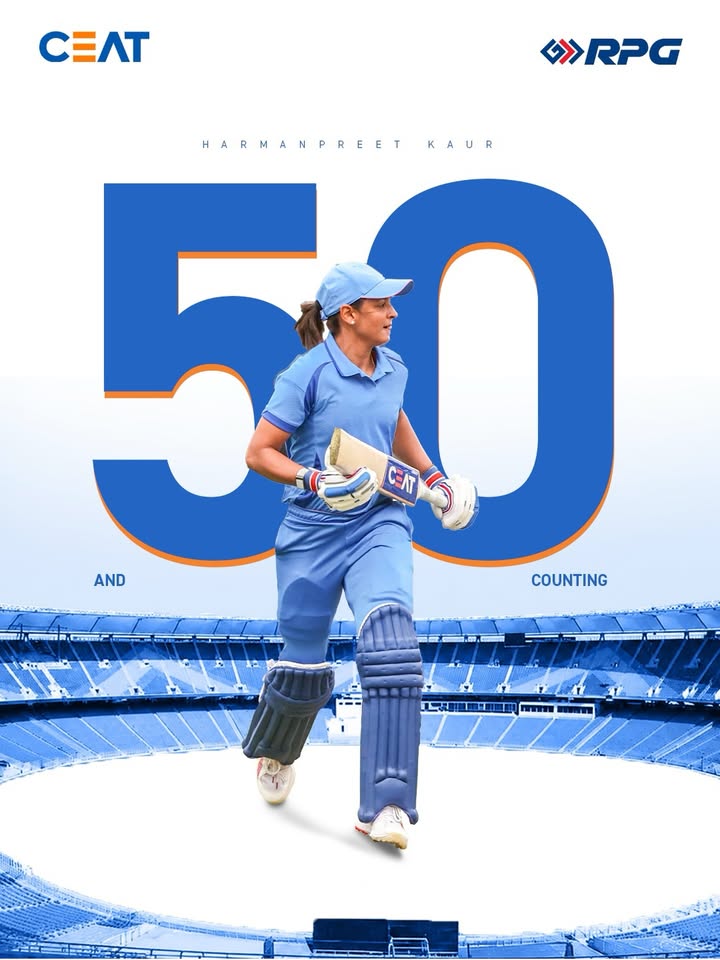 Leading with a fifty. INDWvsAUSW, Harmanpreet Kaur, CEAT, This is RPG 