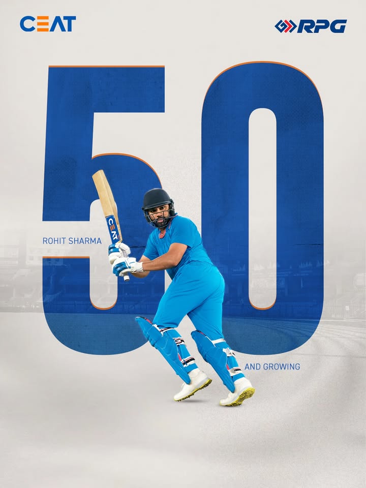 50 runs. Pure intent. Rohit Sharma, INDvsWI, Fifty, CEAT, This is RPG 