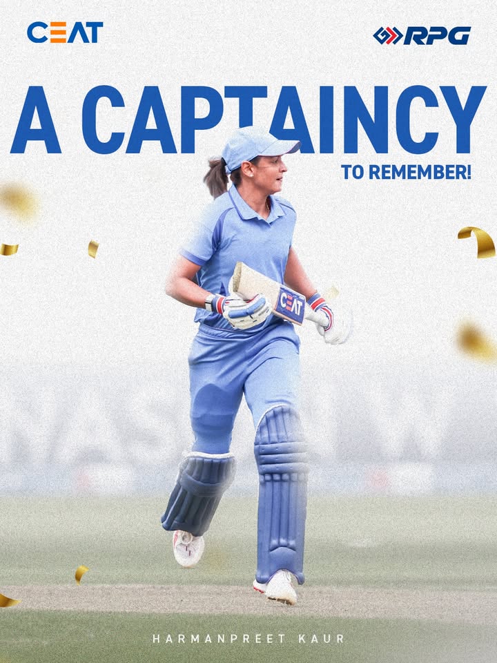 One journey. Many milestones. Thank you for the trophy and the captaincy Harmanpreet Kaur, Journey, CEAT, This is RPG 
