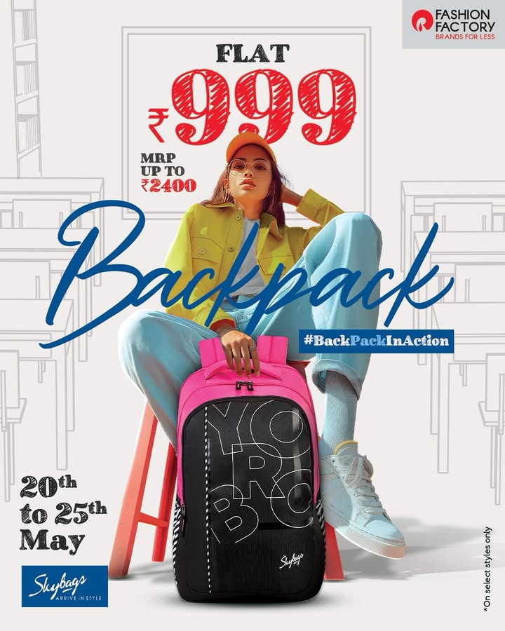 Schools calling your backpacks got deals you cant miss. Grab yours from our nearest store today. Fashion 365 Days 20 70 Discount Best Brands FashionFactort SafariBags BestBrands BestDeals Discounts Backtoschool BackpackInAction Schools calling your backpacks got deals you cant miss. Grab yours from our nearest store today