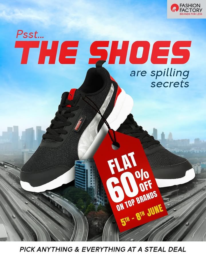 Branded kicks, knocked out prices. Our Footwear Weekend Sale goes live from 5th 8th June Branded kicks, knocked out prices. Our Footwear Weekend Sale goes live from 5th 8th June