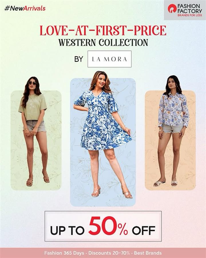 Elegance just found a new home in Fashion Factory. Graceful fits. Gorgeous deals. Up to 50 OFF only at Fashion Factory. Visit our nearest store and grab the deal now Elegance just found a new home in Fashion Factory. Graceful fits. Gorgeous deals. Up to 50 OFF only at Fashion Factory