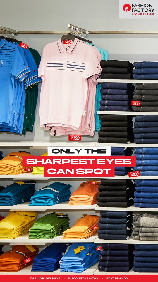 Got sharp eyes for deals Spot the hidden discount coupons on our racks and win Hunt it. Grab it. Flex it