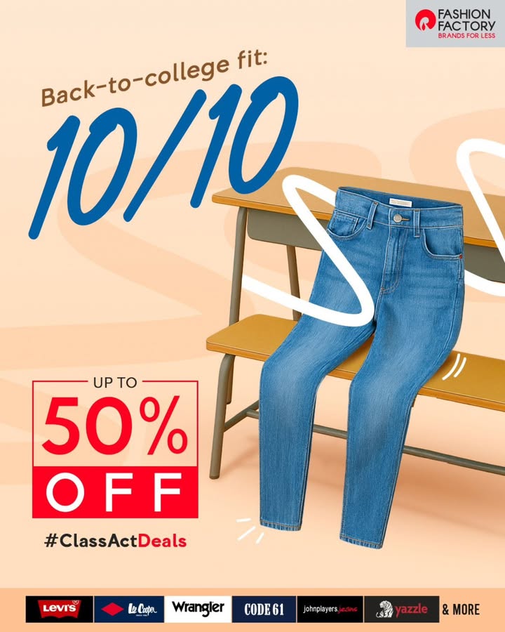 You bring the vibe we bring the deals. Get up to 50 OFF on the best denim brands Visit your nearest store to grab the deal now You bring the vibe we bring the deals