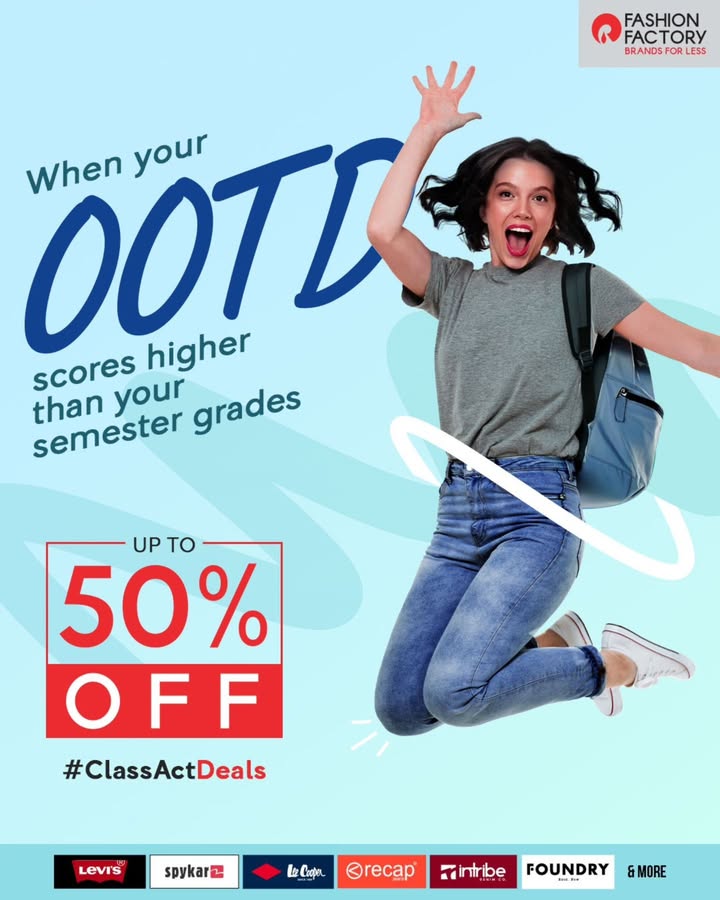 College life starts with confidence and your fits are already topping the charts with up to 50 off on best brands Visit...