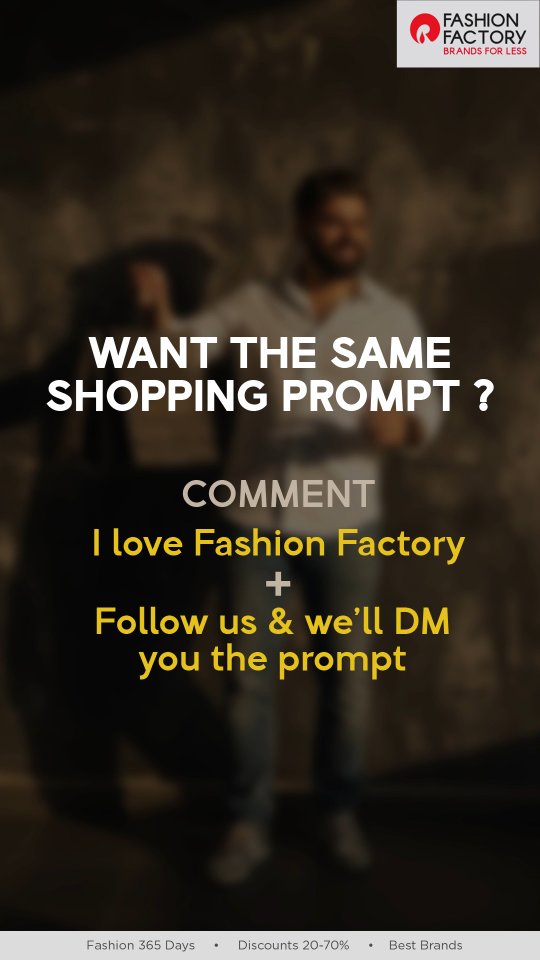 Your turn to make the trend Comment I love Fashion Factory follow us, and well DM you the exact prompt to create y...