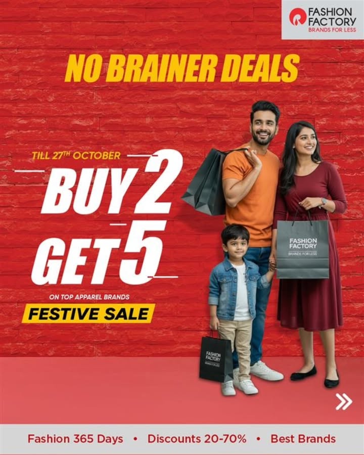 Buy 2. Get 5. Just like that. Deals dont get simpler than this Visit the nearest store now. T C apply