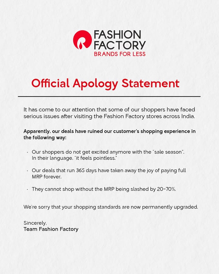 We understand how our deals must have affected your shopping experience