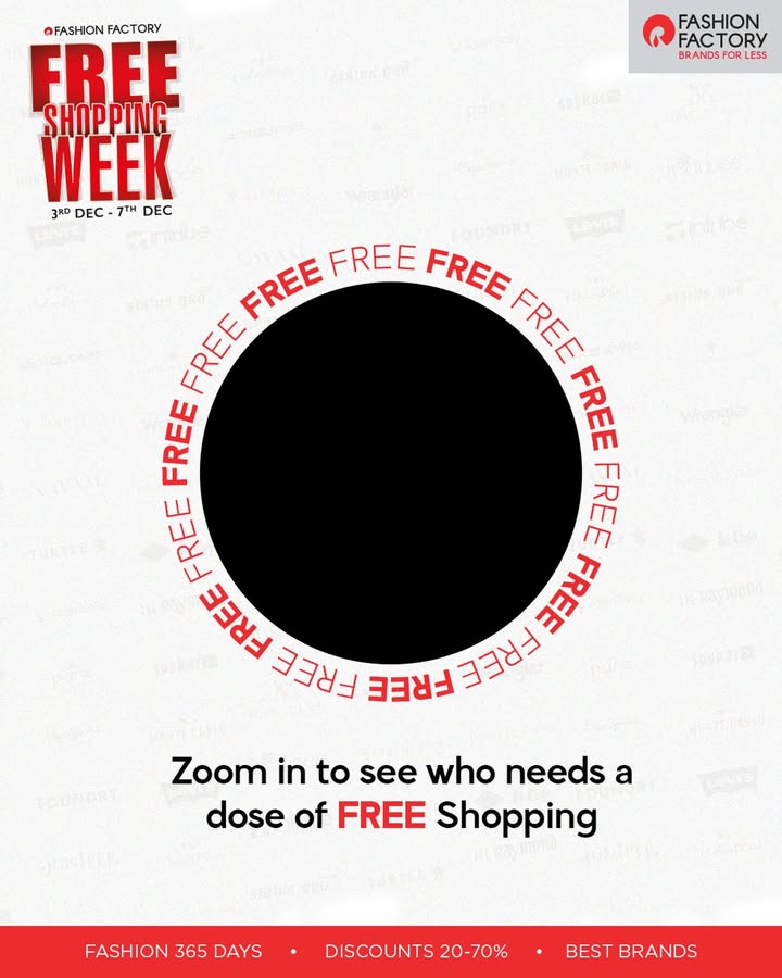 Gear up for the craziest sale of the year You are going to stock up your wardrobe with branded apparels for free only at ...