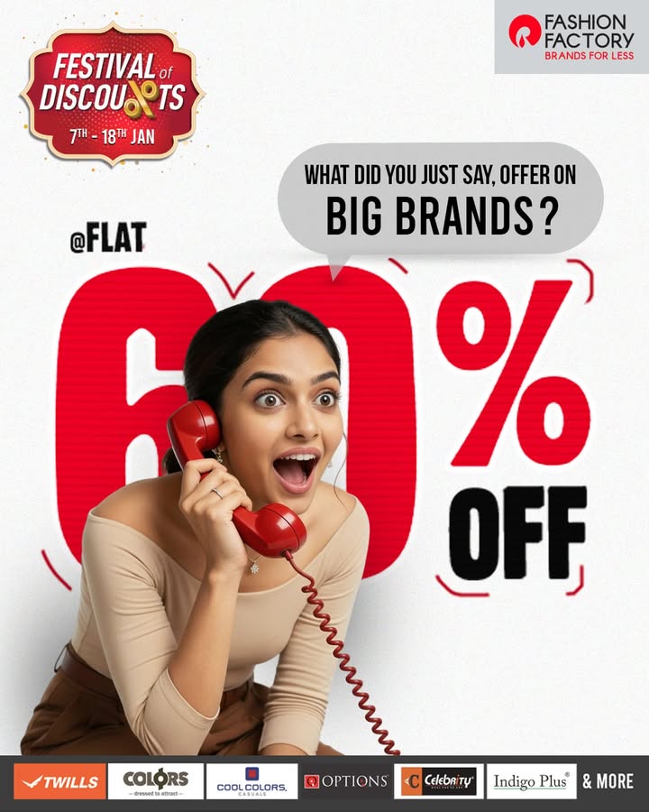 Warning These prices may cause impulse shopping. Festival of Discounts is on Head to the store now