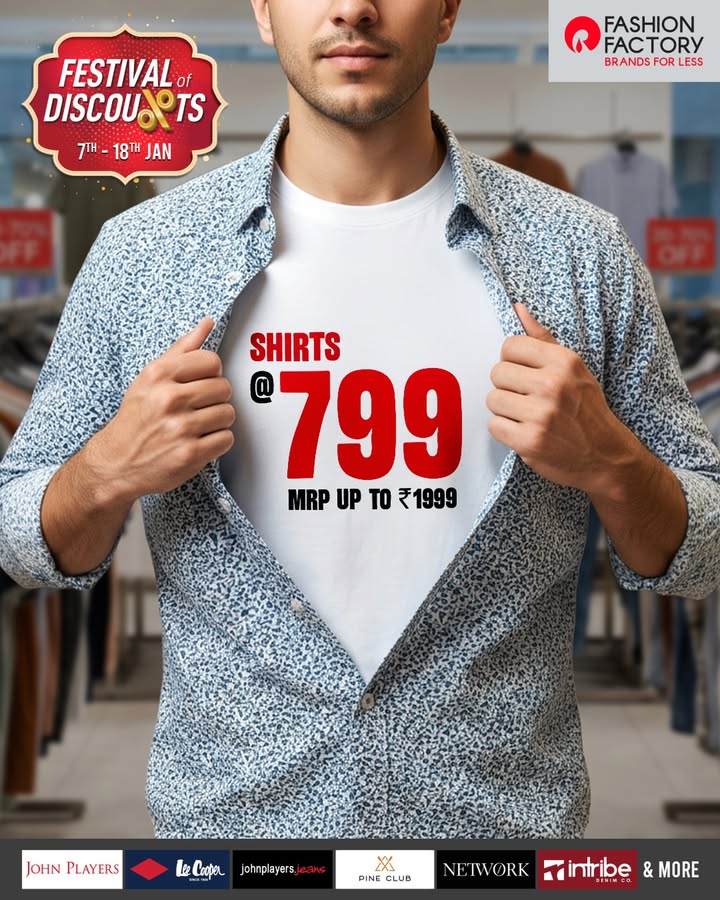 These prices wont wait. Festival of Discounts is ending soon Rush to the store now T Cs apply