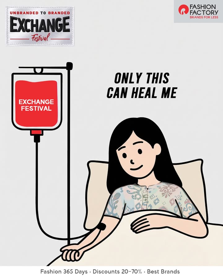 Doctors prescription More Fashion Factory Exchange. Side effects may include new brands and a happier wardrobe