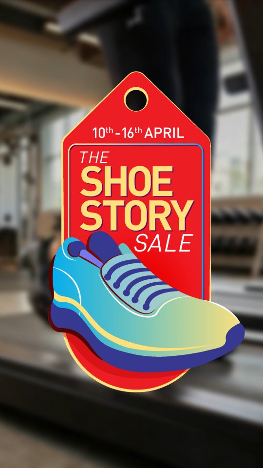 Every pair has a story. This one starts at 60 off. Top brand sports shoes, now easier to step into