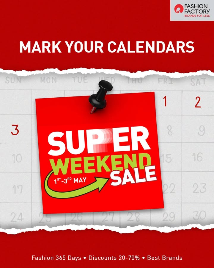 Super weekend. Super steals. Super deals. This long weekend, dont just make plans, make space in your wardrobe