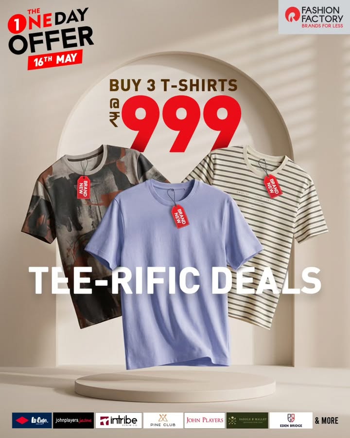 Three tees. One sweet deal