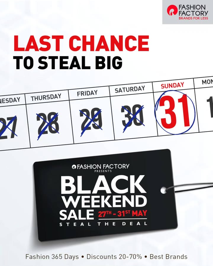Final day. Final steals. The clock is ticking, the racks are calling and the deals are disappearing