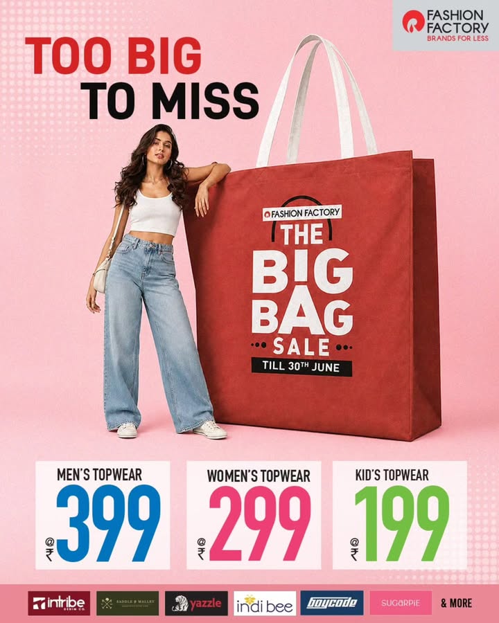 Less bill. More thrill. The Big Bag Sale is here to drop prices and upgrade your drip