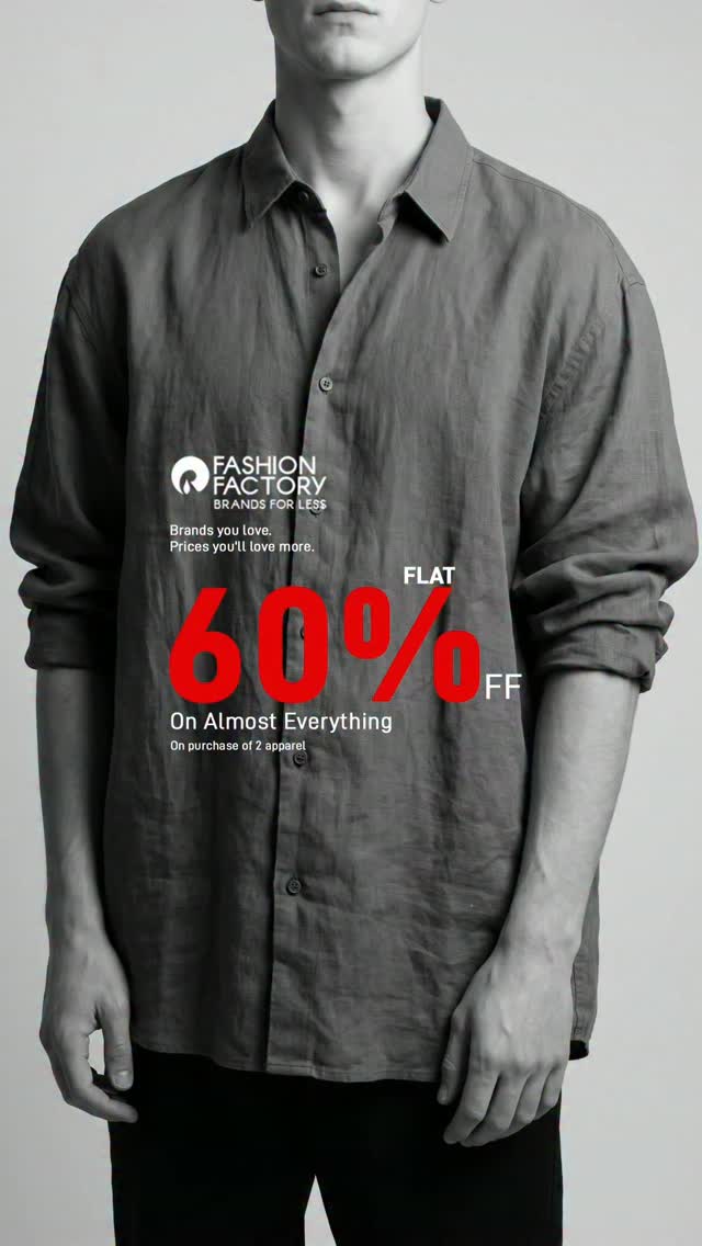 Double up. Double down. Pick any 2 apparels and grab flat 60 off almost everything